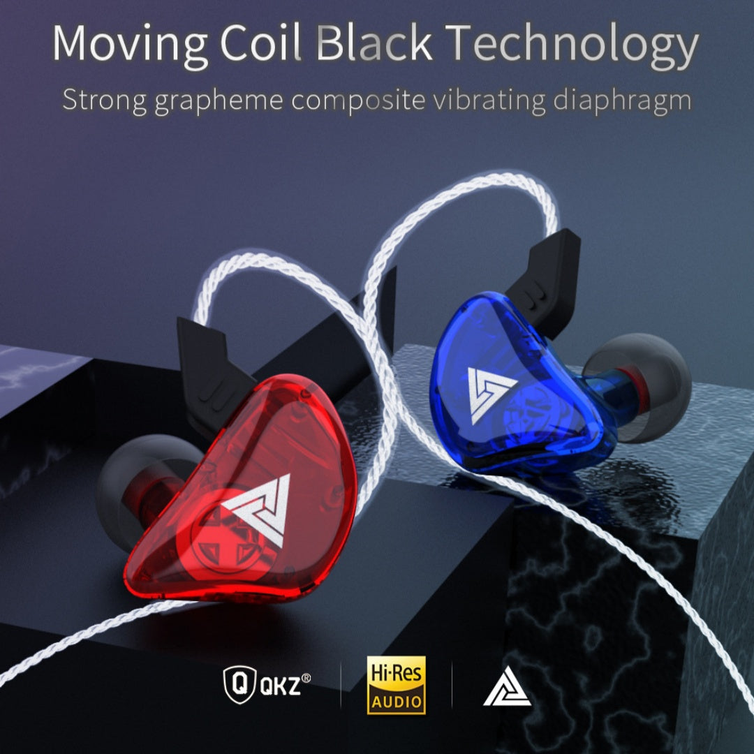 Casques de musique de téléphone à base lourde transparent