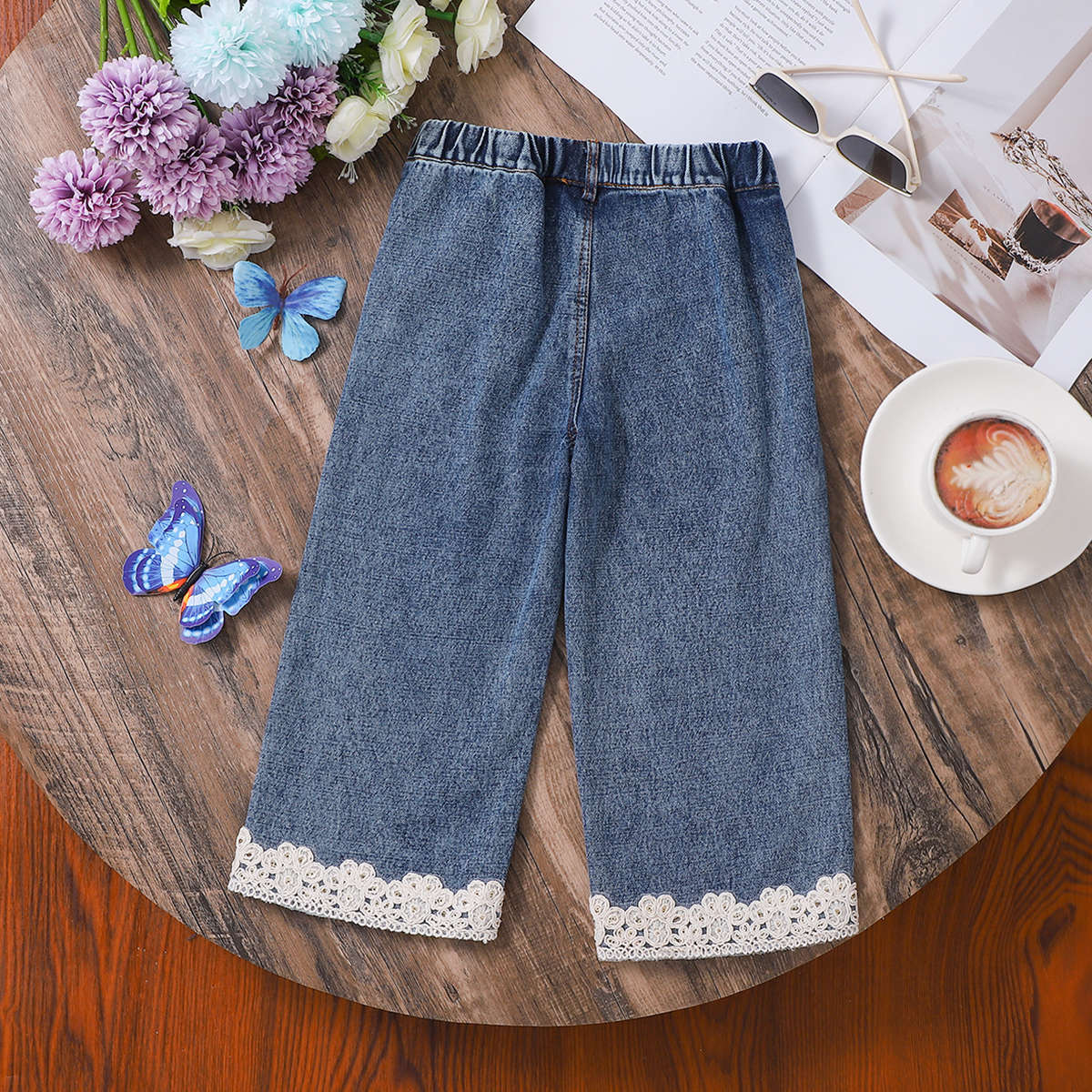 Pantalons de denim occasionnels de printemps pour les tout-petits et les jeunes enfants
