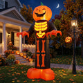 12ft Décor gonflable d'Halloween avec côtes de squelette