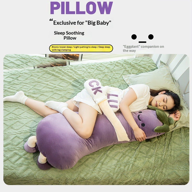 Aubergine Roi Sleep-Talking Plongée Oreiller Doll pour les filles à coucher avec