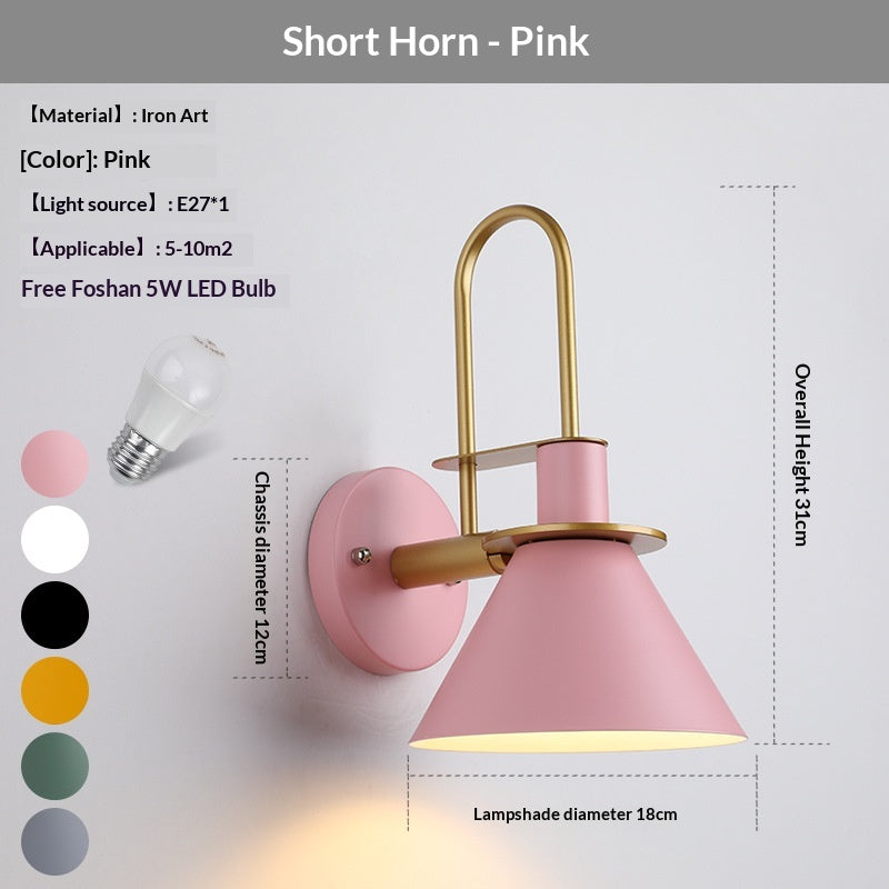 Lampe de lit personnalisée de style Macaron