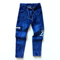 Jeans Cargo Multi-Pocket Imprimés Monogrammes Garçons