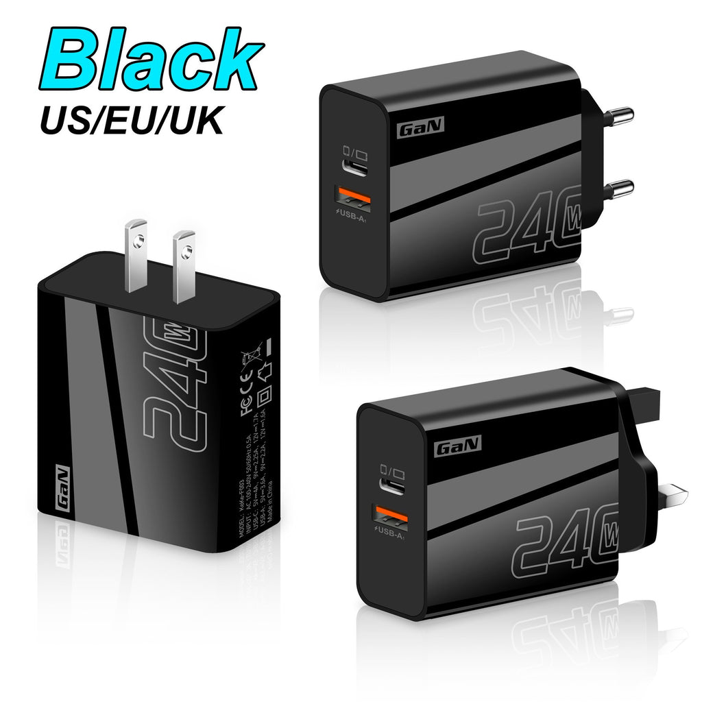 Adaptateur de recharge rapide multiports 240W pour smartphones