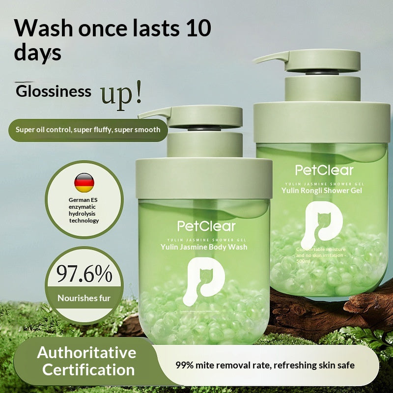 Gel spécial de bain pour animaux de compagnie stérilisant et désodorisant