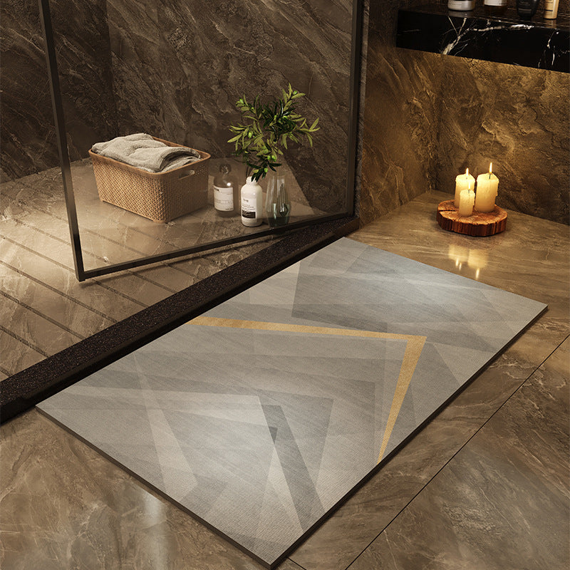 Tapis de salle de bains imprimé à séchage rapide