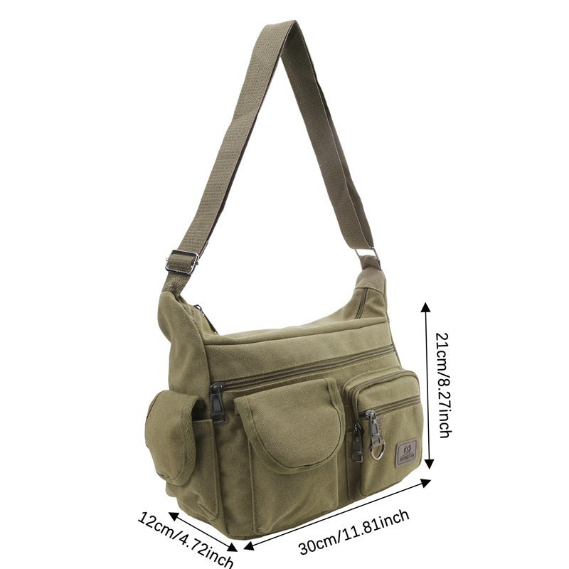 Sac en toile simple Sac à épaule pour corps croisés de grande capacité