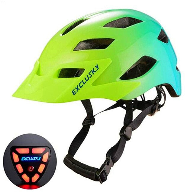 Casque électrique à vélo Led avec lumière de queue