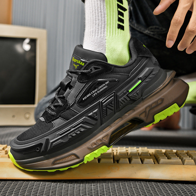 Popcorn Platform Running Sneakers Casual Bas Top Qiankun Roue Mecha Chaussures