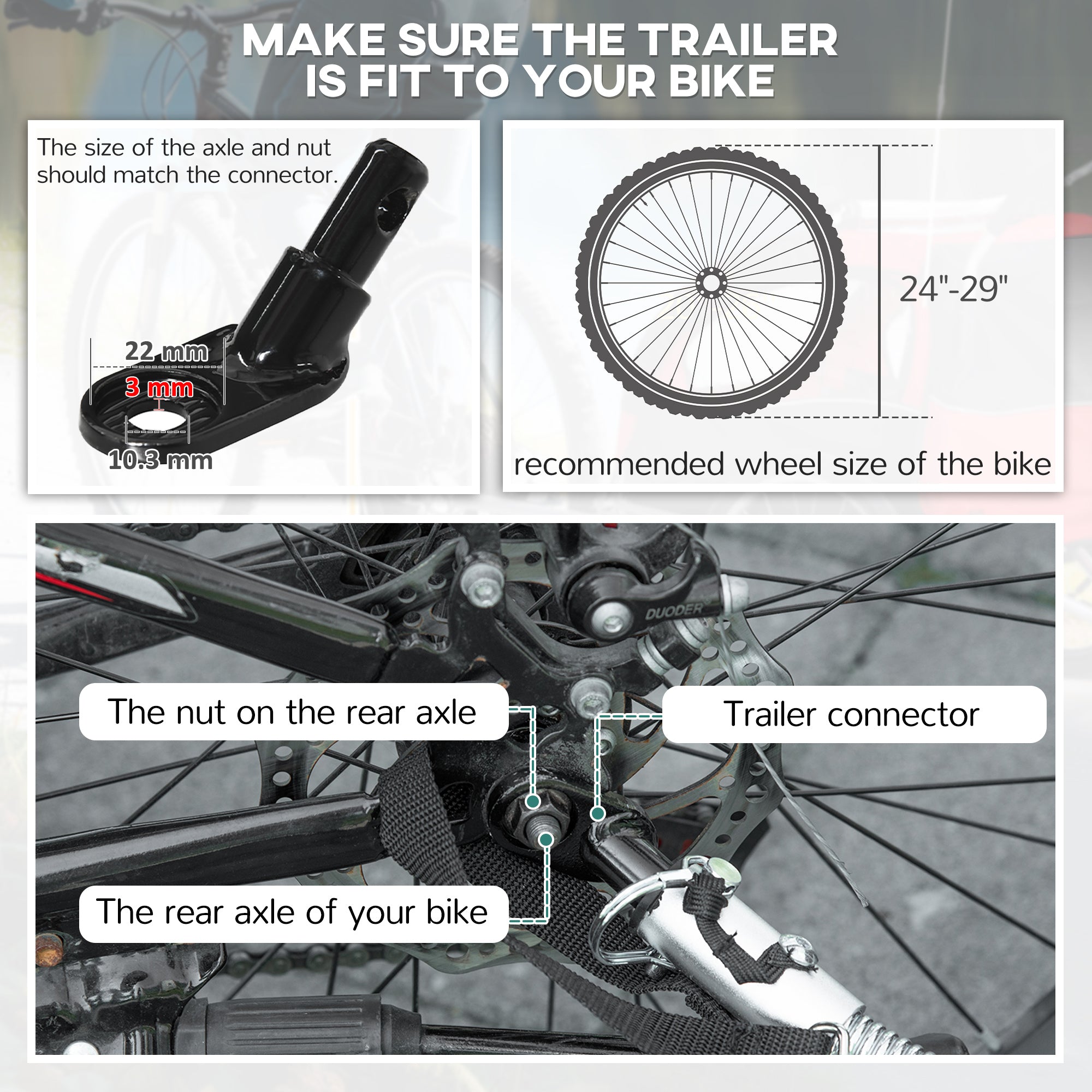 Remorque à vélo pivotante 2-Seat Elite 360 pour enfants Remorque à vélo avec résistant à l'eau W