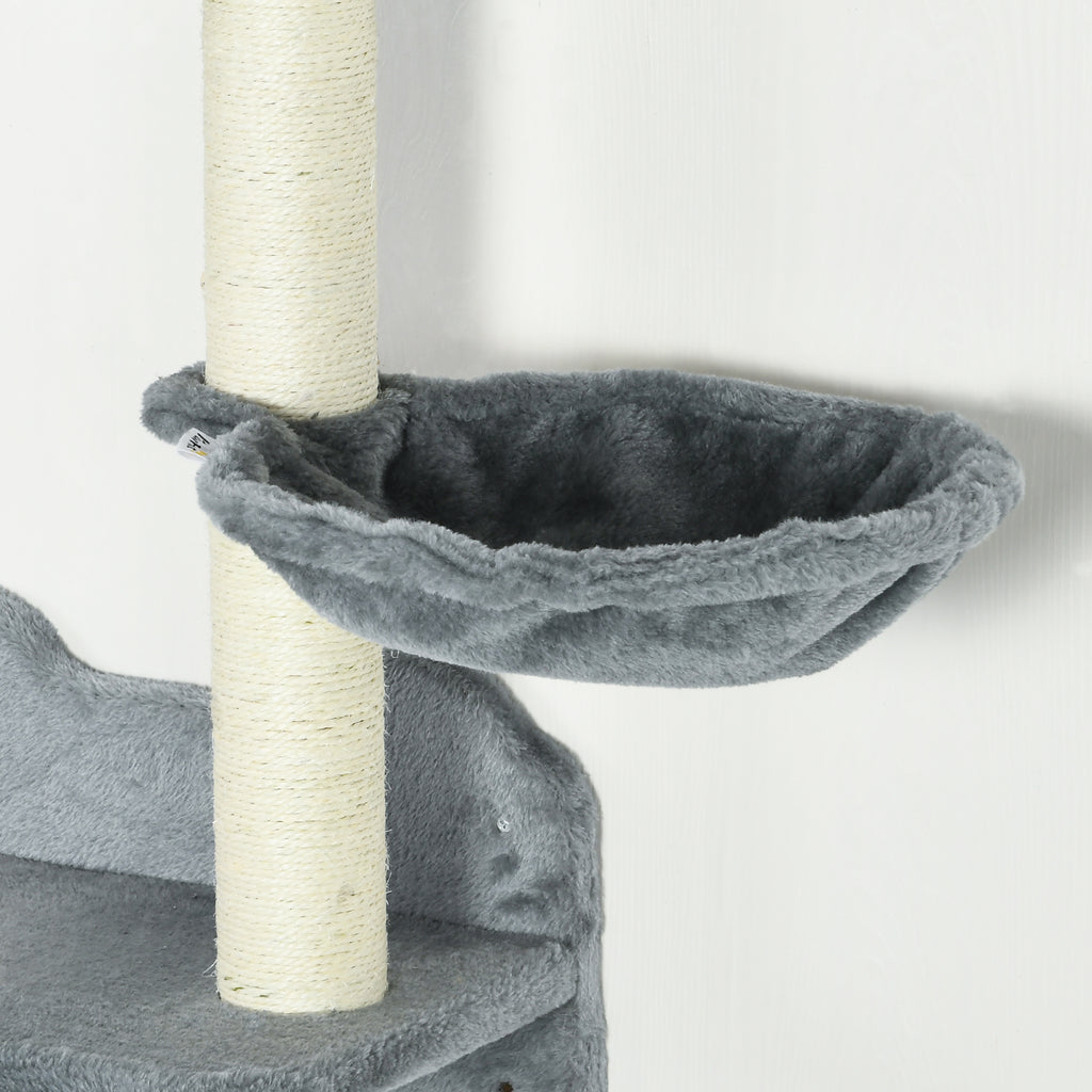 Étagère pour chats de 4 pièces avec poste à gratter