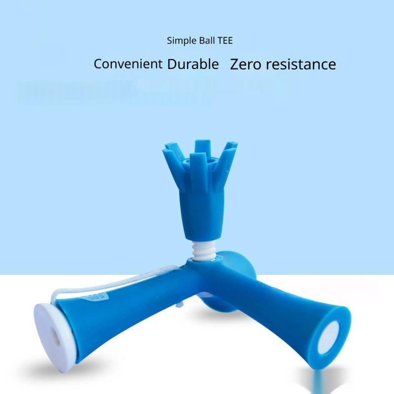 Ajustable Hauteur Portable Soft Rubber Ball Tee de golf pour empêcher la balle de s'envoler
