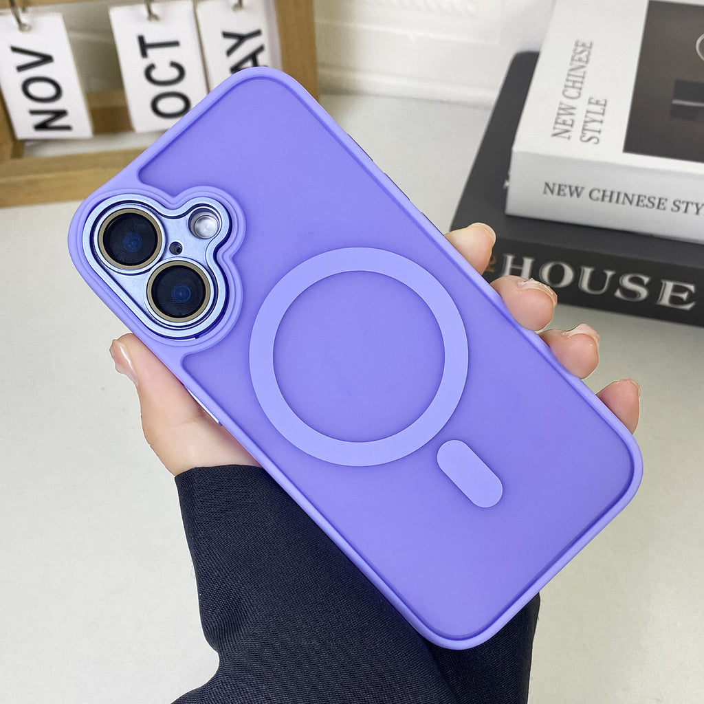JD Magnetic Matte Phone Case Tout inclus résistant à la chute