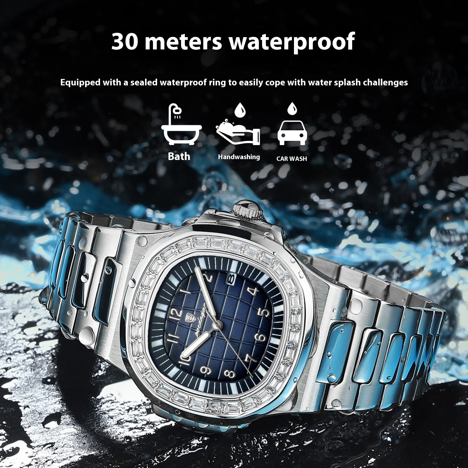 Montres homme de luxe imperméable à l'eau