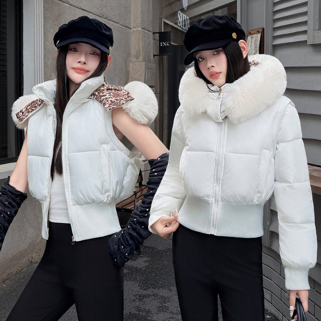 Manteau d'hiver à capuchon avec top super épais pour chaud
