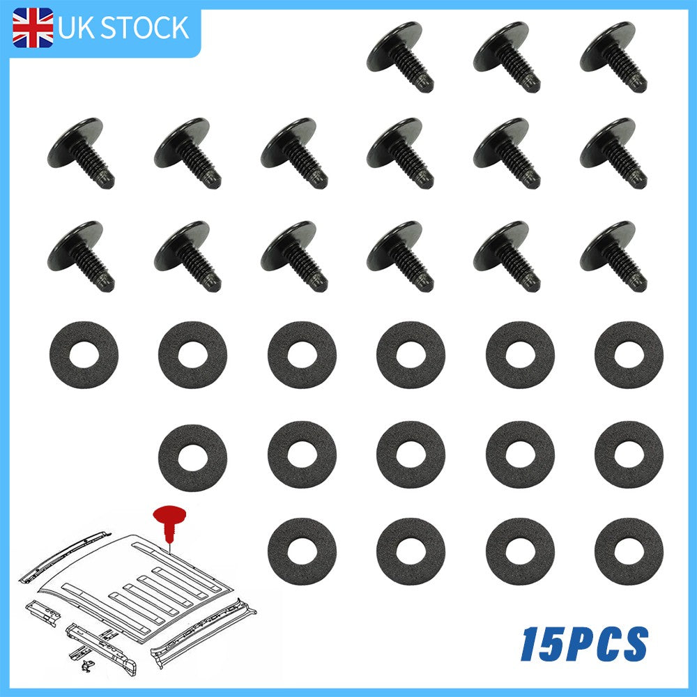 15X Valise de brouillage de voiture Bolts Rack Trous de toit pour Vauxhall Vivaro Renault Trafic