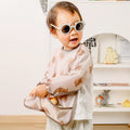 Coverall manches longues Reversible Baby Bib Gown