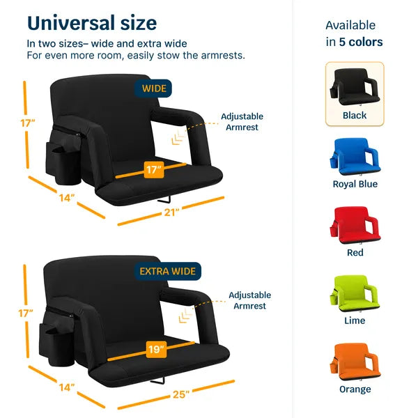 Alpcour Siège de stade inclinable - Chaise de camping pliable étanche avec Paddin extra épais