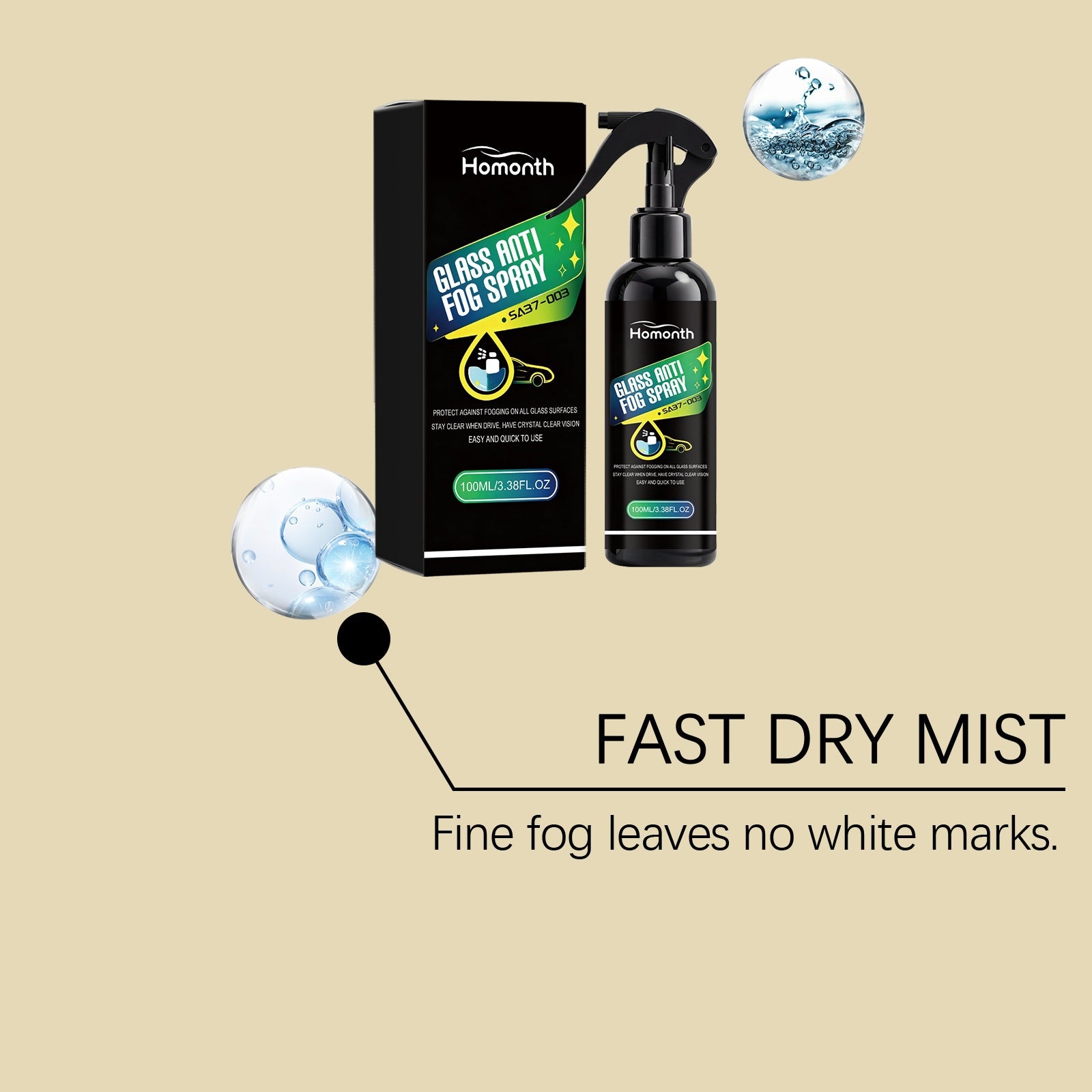Vaporisateur anti brouillard en verre