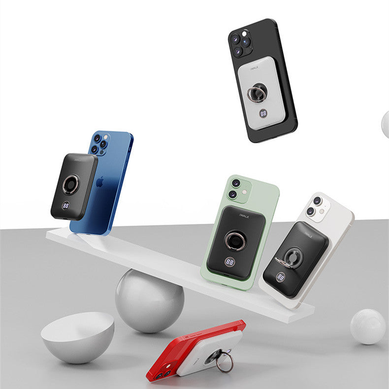 Banque de puissance de recharge rapide de téléphone mobile magnétique sans fil