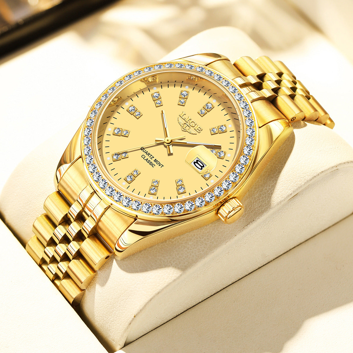 Montre Quartz Élégante Big-dial fabriquée au pays