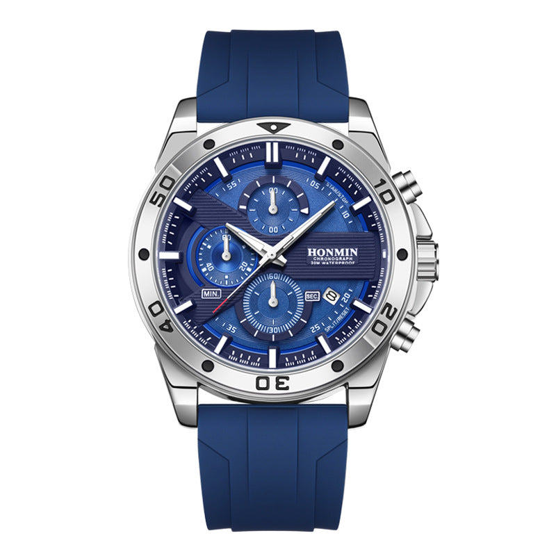 Montre Quartz Sportive Casual Homme Multifonction