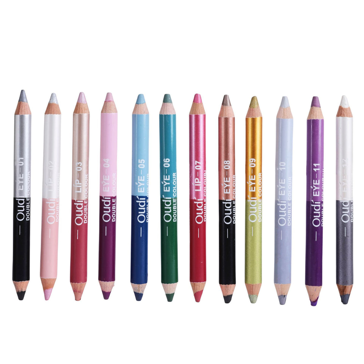 12 PCs Imperméable Pas Smudge Double-tête Eyeliner