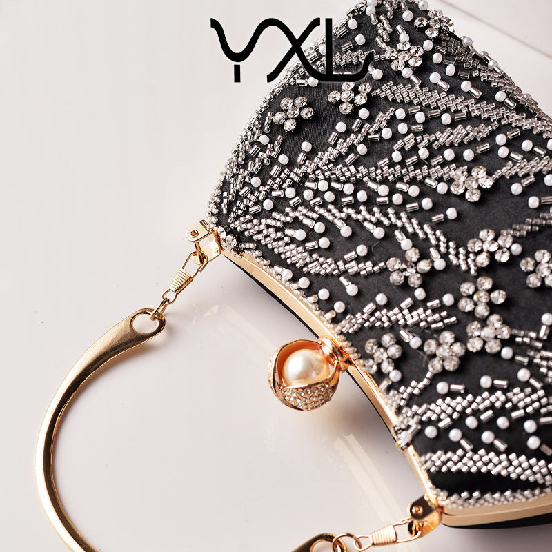 Femmes Soirée Clutch Perled Cheongsam-style sac mariage mariée sac à main