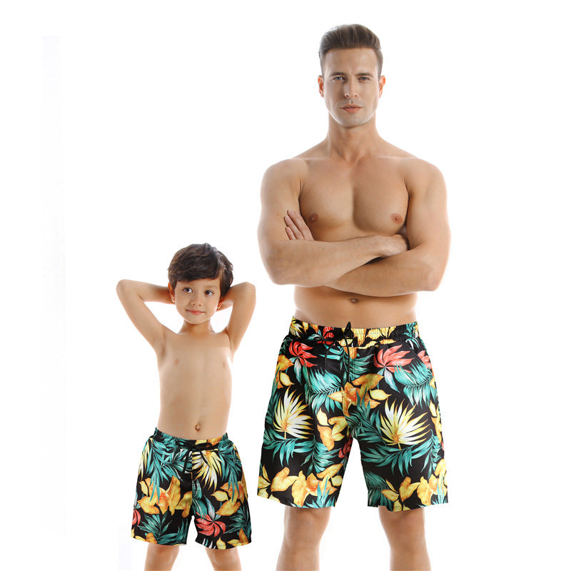 Style Parent Maillot de bain enfant Séchage rapide Pantalons de plage