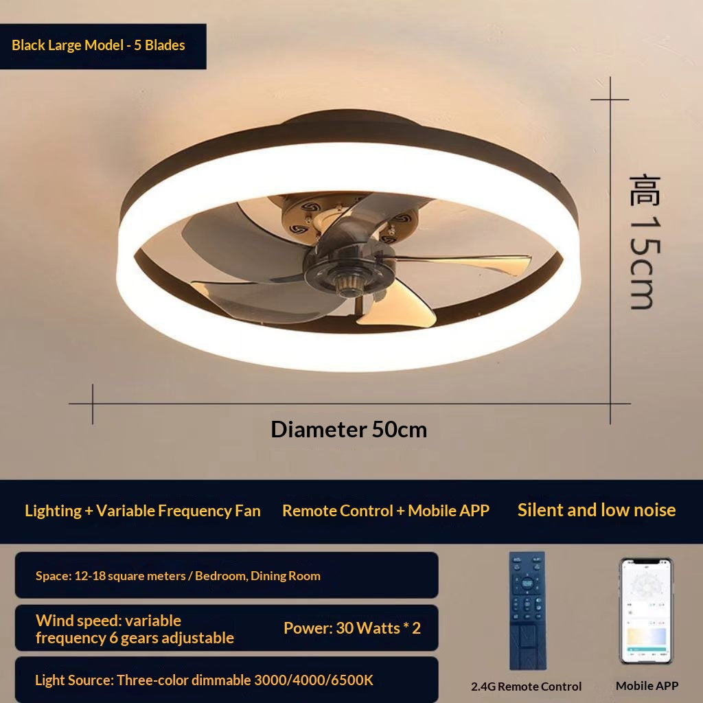 Restaurant léger de style nordique Smart Fan Light