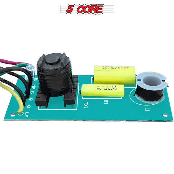 5 Core Professional 2 Way Passive Crossover Network Haute Puissance et faible résistance Air Core C