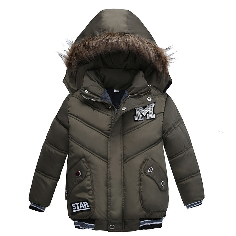 Vestes en coton pour petits et moyens garçons