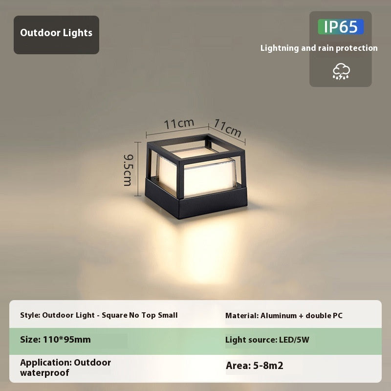 Lampe murale extérieure en aluminium