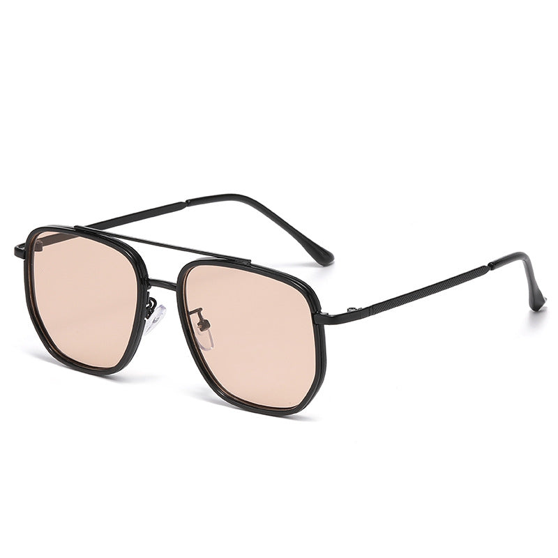 Lunettes de soleil de conduite pour hommes Cadre carré de style européen et américain
