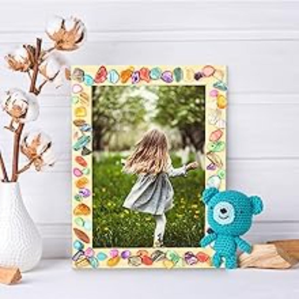Mosaic Picture Frame Craft Kit Pour elle: En bois Photo Frame Mosaic Kits avec Shells et Fis