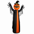 Décor gonflable d'Halloween de 10 pieds avec Ghost de citrouille rotative à cape