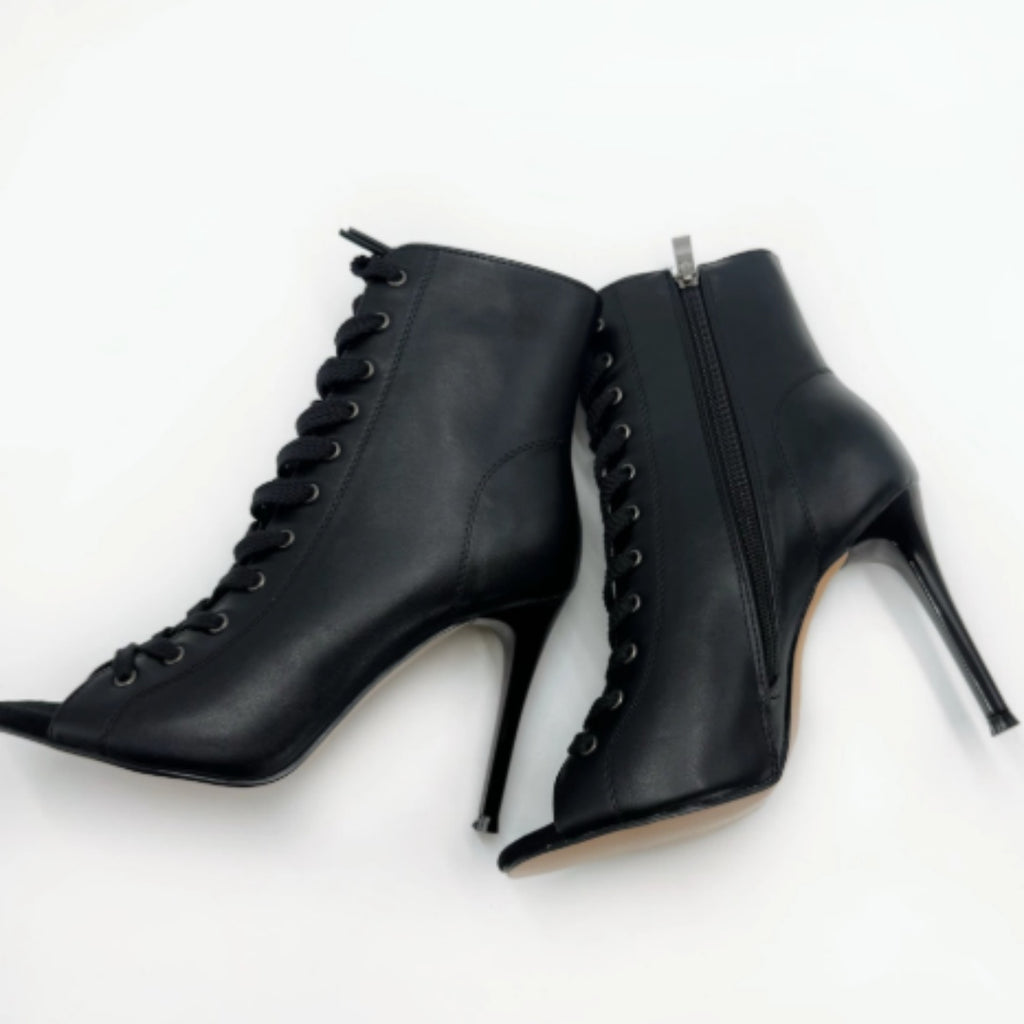 Talons hauts de style européen et américain pour les femmes avec des talons minces et des orteils sexy exposés
