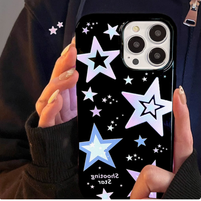 Cas créatif de téléphone mobile Niche Purple Star
