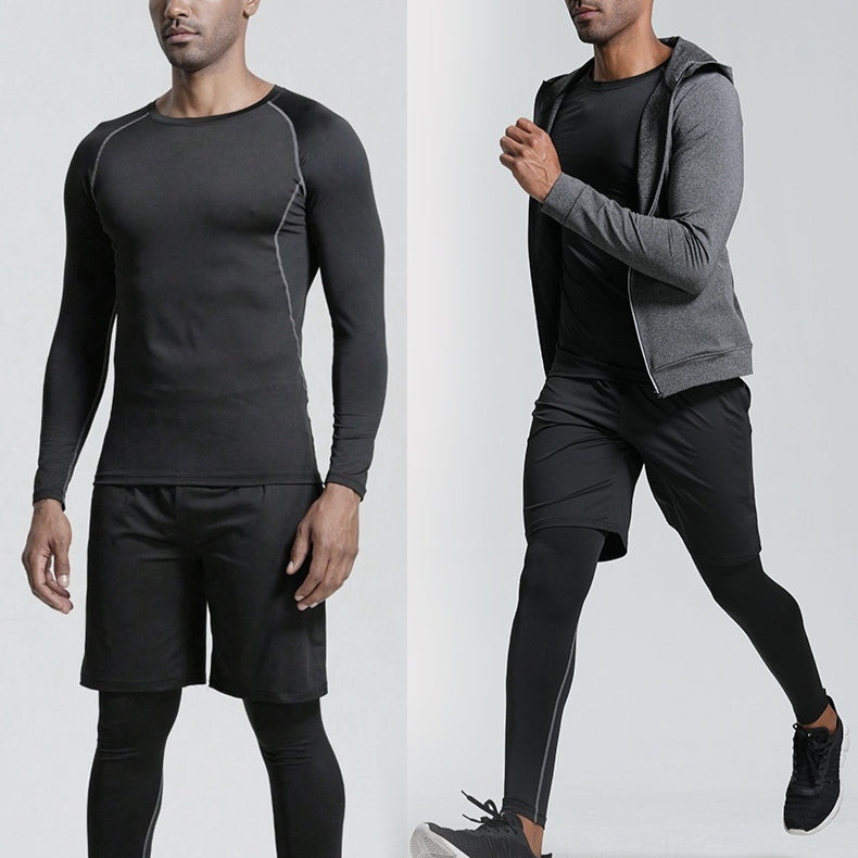 Hommes Quick-Drying Respirant Ensemble de fitness haute performance