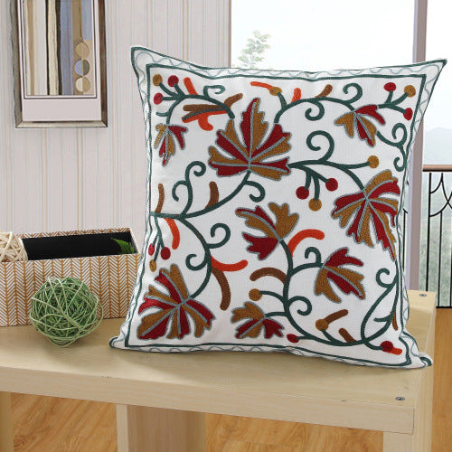 Tissu de coton brodé Grand repose-tête de lit oreiller