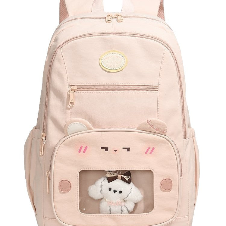 Sac à dos en nylon transparent style coréen