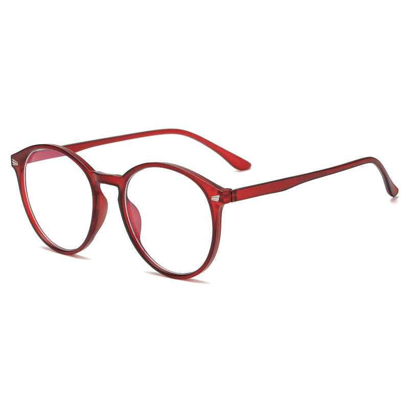 Cadre rond Retro Blue-light-blocking Cadre en verre