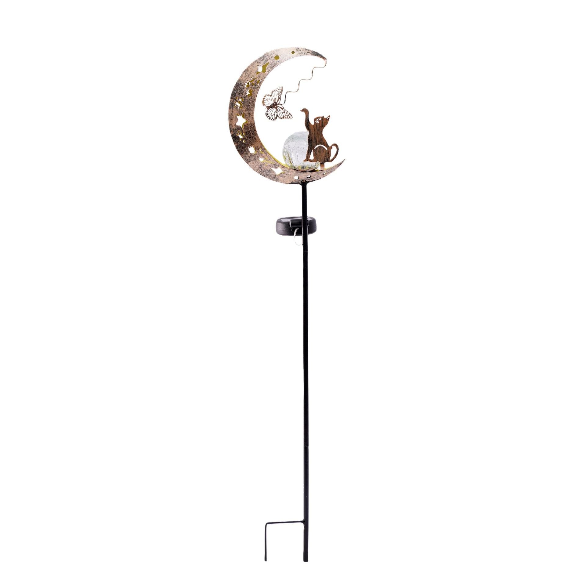 Fer brut extérieur jardin lumière solaire
