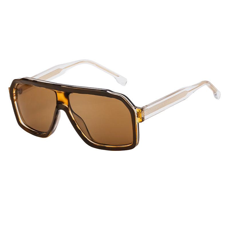 Lunettes de soleil européennes et américaines de style carré pour hommes