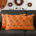 CJSAH98CWGYXHalloween Décorations Couvertures d'oreillers fantômes 12x20 Ensemble de 2 Orange
