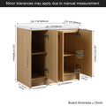 36" Vanité de salle de bain autonome avec armoire en tissu