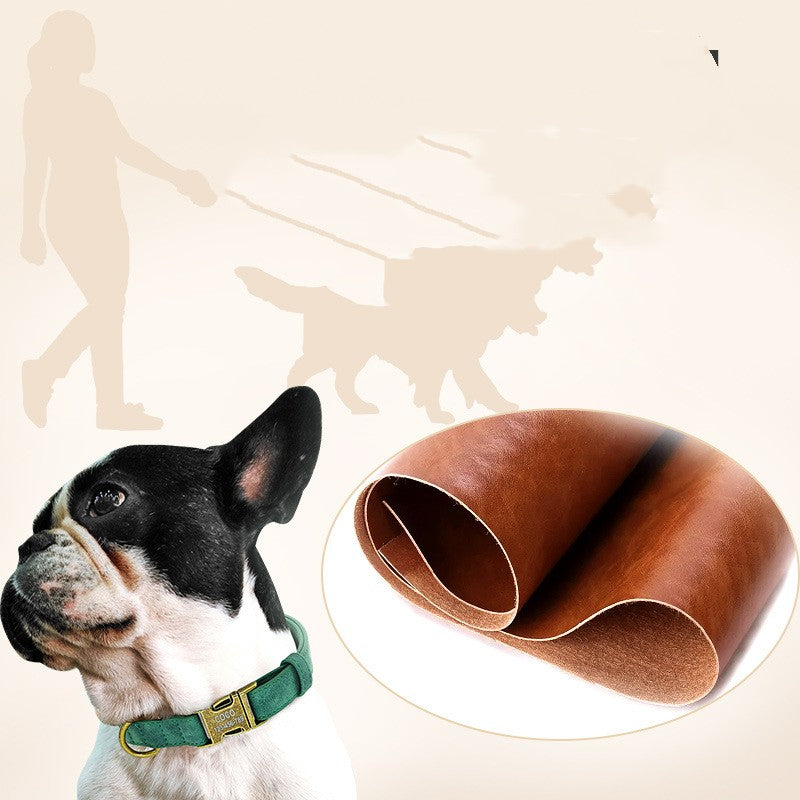Collier Poly Uréthane Cuir Petit et Moyen Chien