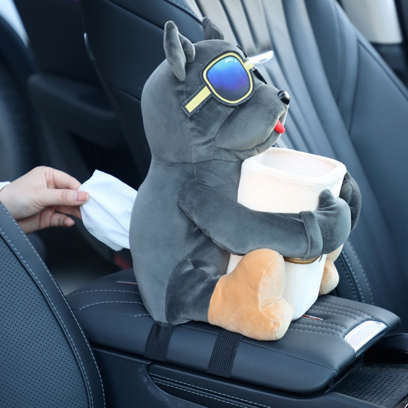 Boîte de tissu de voiture Voiture Créativité Hommes conduite principale Armres Boîte suspendu