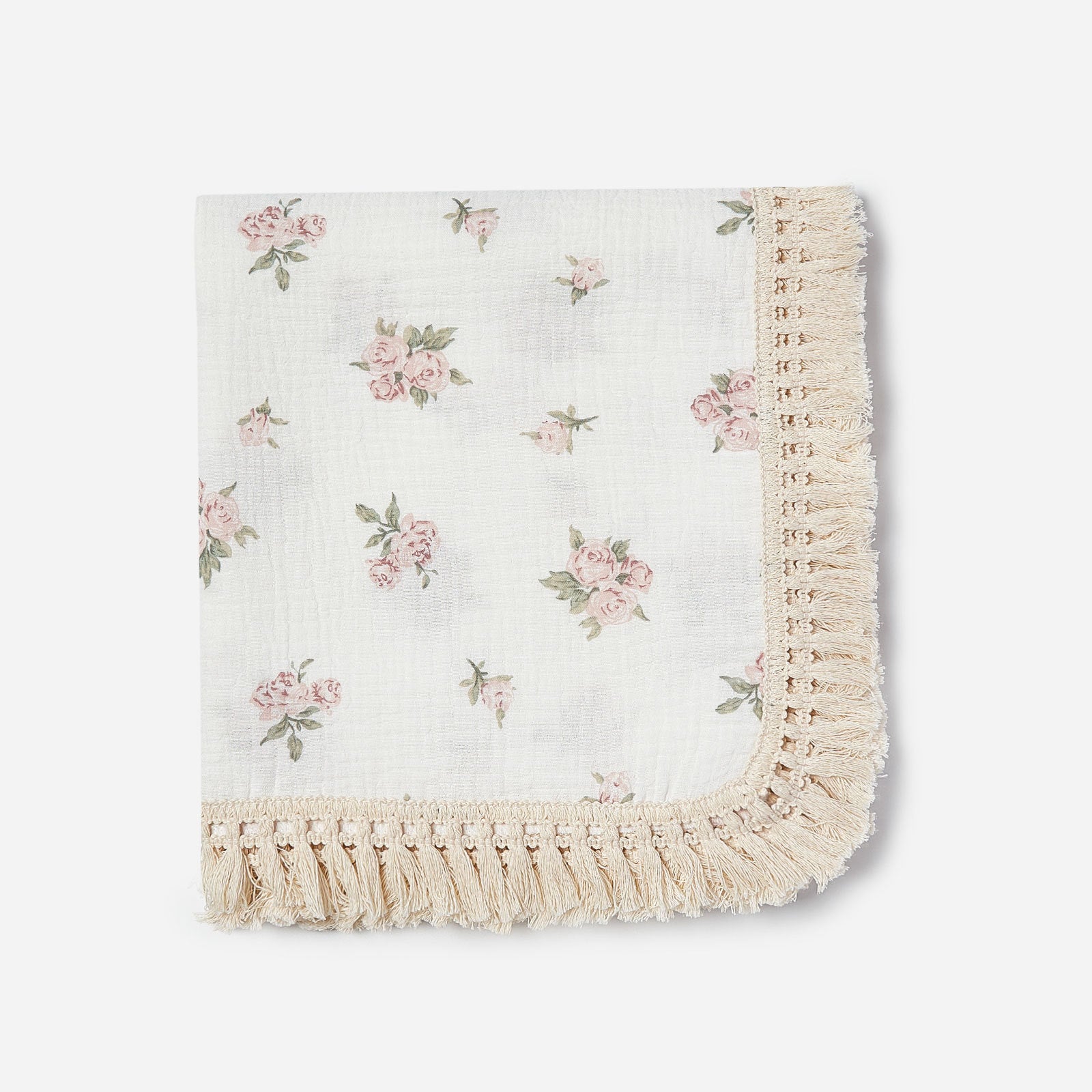 Crêpe de coton imprimé Couverture en tassel