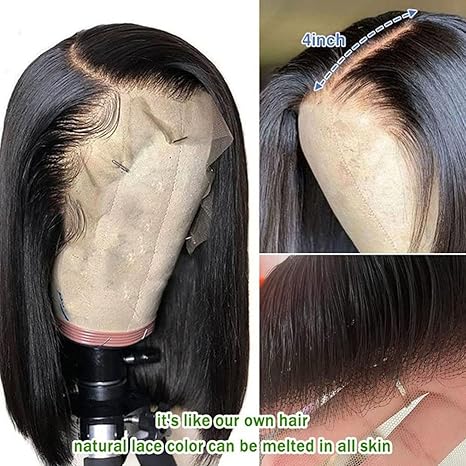 13x4 Perruque en dentelle Bob