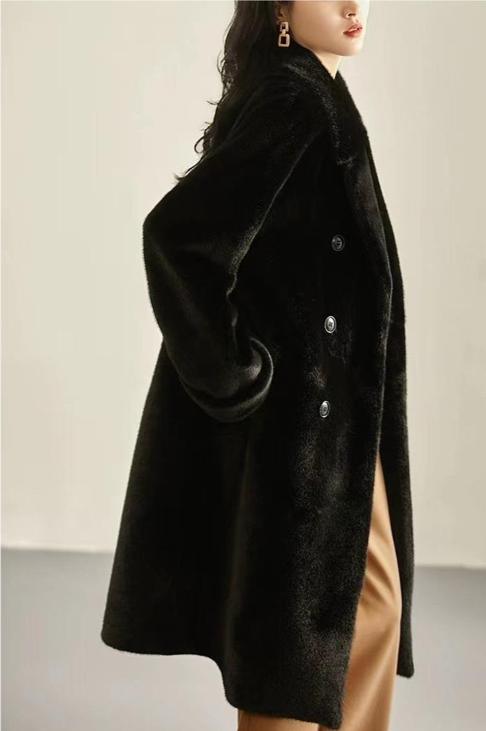 Manteau souple pour femmes au design unique en une seule pièce